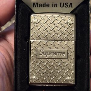 Supreme Textured Silver Case